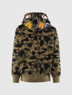 CAMO JACQUARD HOODIE 7 CAMO JACQUARD HOODIE -A Ma Maniéré Clothing Shop 001ZPL301304M GRN 3