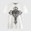 CROSS HEART TEE 1 CROSS HEART TEE -A Ma Maniéré Clothing Shop 1110130001SS25 CLOUD 1