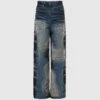 WOMEN'S NOIR STRIPE DENIM 1 WOMEN'S NOIR STRIPE DENIM -A Ma Maniéré Clothing Shop 3120270008SS24 SKY 1