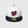 A Ma Maniere x MLB Washington Nationals Canvas Fitted Hat -A Ma Maniéré Clothing Shop 60229479 CRMXBLK 1