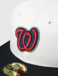 A Ma Maniere x MLB Washington Nationals Canvas Fitted Hat -A Ma Maniéré Clothing Shop 60229479 CRMXBLK 3