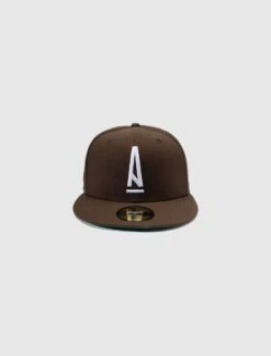 NEW ERA x AMM A Logo Fitted Hat - 59FIFTY Globe Crest Edition