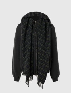 Balenciaga SCARF ZIP-UP HOODIE