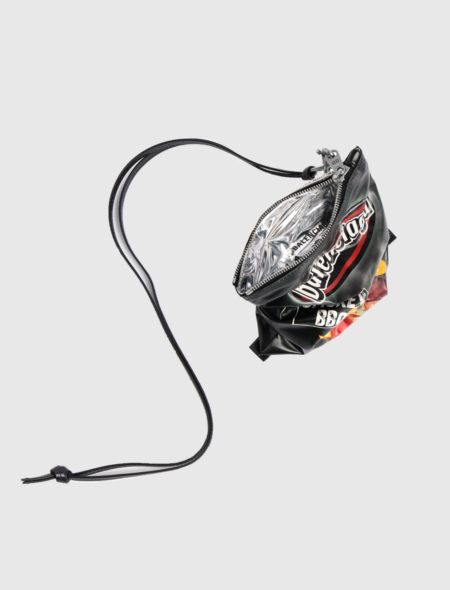 Balenciaga Chips Phone Holder Pouch in Glossy Calfskin 4 Balenciaga Chips Phone Holder Pouch in Glossy Calfskin - Image 2