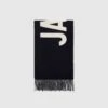 Jacquemus L'écharpe Black Merino Wool Logo Scarf 2 Jacquemus L'écharpe Black Merino Wool Logo Scarf -A Ma Maniéré Clothing Shop ACU00435AOT4001 990 1