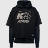 Amiri STAR MESH HOODIE -A Ma Maniéré Clothing Shop AMJYHD1092 BLK 1
