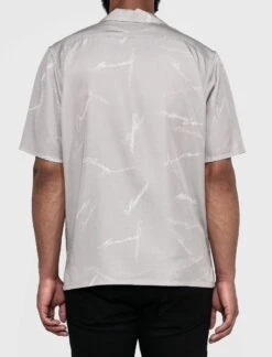 SCRIPT WOVEN SHIRT -A Ma Maniéré Clothing Shop AMM 01 SCRIPTWOVEN GRY 3 f7136b0c 1ba1 4d5a 8b87 4209c1e9c2b9