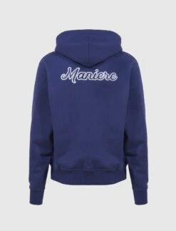 CURSIVE LOGO HOODIE -A Ma Maniéré Clothing Shop AMM BLUE HOODIE 3