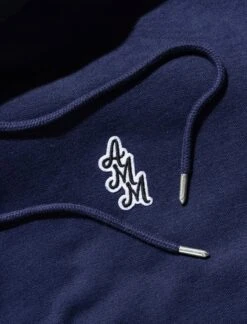 CURSIVE LOGO HOODIE -A Ma Maniéré Clothing Shop AMM BLUE HOODIE 2