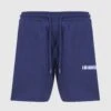 BAR LOGO SWEATSHORT -A Ma Maniéré Clothing Shop AMM BLUE SHORTS 4