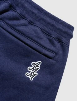 BAR LOGO SWEATSHORT 11 BAR LOGO SWEATSHORT -A Ma Maniéré Clothing Shop AMM BLUE SHORTS 5