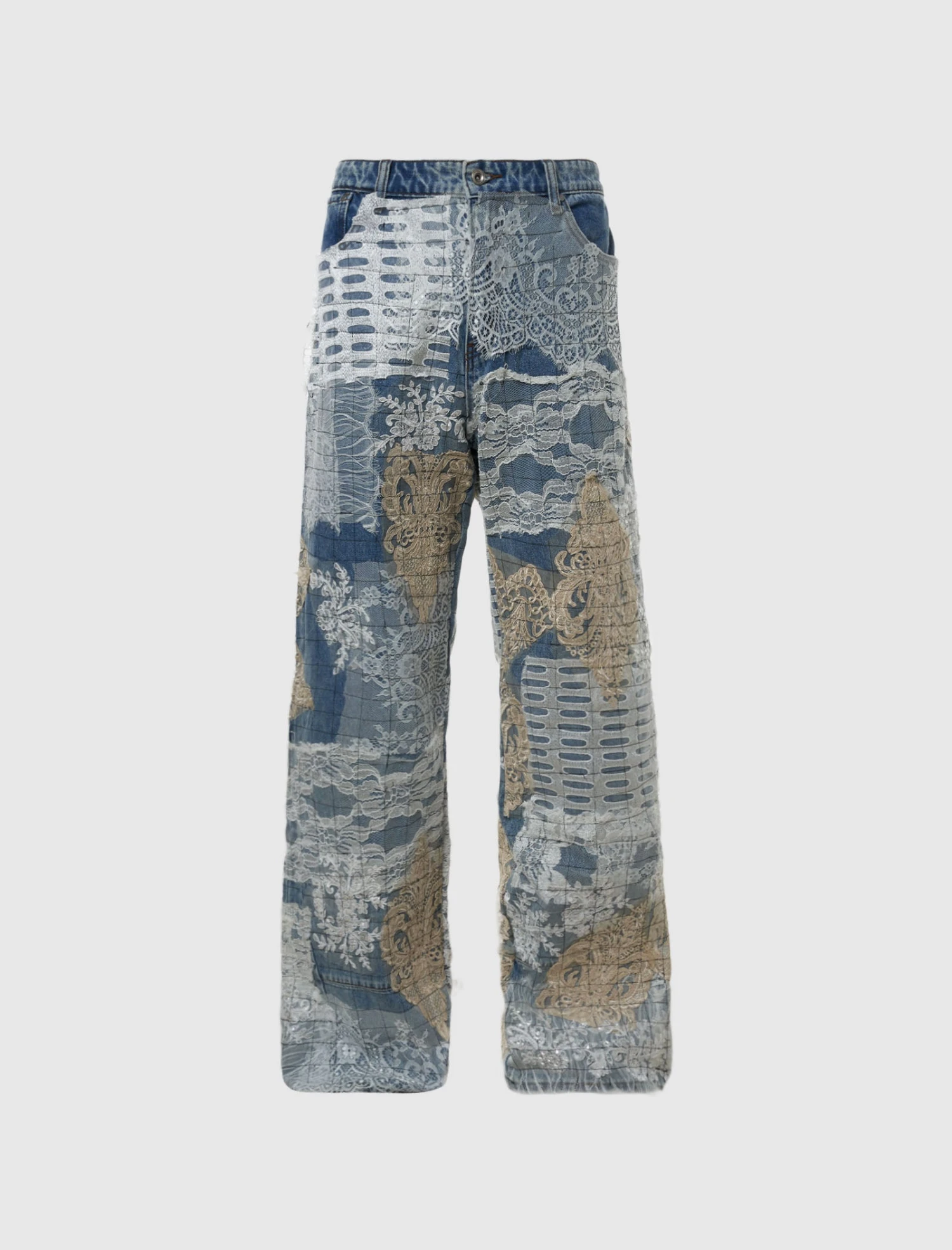 GRID LACE DENIM 3 GRID LACE DENIM