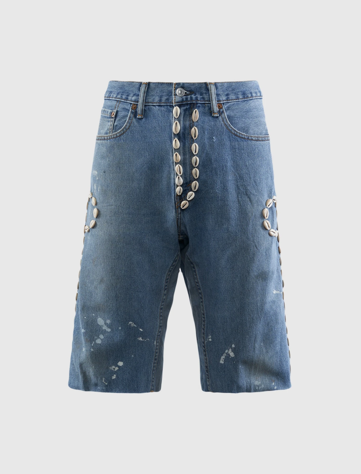 COWRIE SHELL DENIM SHORT 3 COWRIE SHELL DENIM SHORT