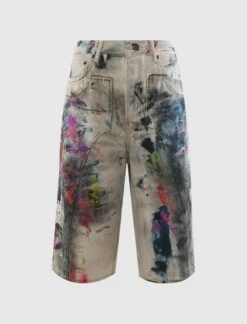 Acne Studios PAINTED TROUSER SHORT