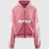 USO 123 CVA ZIP HOODIE -A Ma Maniéré Clothing Shop CUSO ZH67 PINK 1