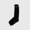 Rick Owens DRKSHDW Logo Ribbed-Knit Knee High Socks -A Ma Maniéré Clothing Shop DA01E3469 SOCKC 0908 1