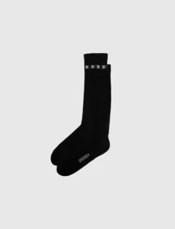 Rick Owens DRKSHDW Logo Ribbed-Knit Knee High Socks