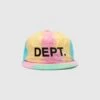 Vibrant Tie Dye Snapback Hat - Adjustable 6-Panel Cotton Flat Brim Cap 1 Vibrant Tie Dye Snapback Hat - Adjustable 6-Panel Cotton Flat Brim Cap -A Ma Maniéré Clothing Shop DLH 90015 MULTI 1