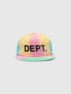 Vibrant Tie Dye Snapback Hat - Adjustable 6-Panel Cotton Flat Brim Cap