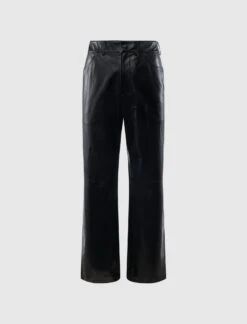 STRAIGHT LEATHER PANT