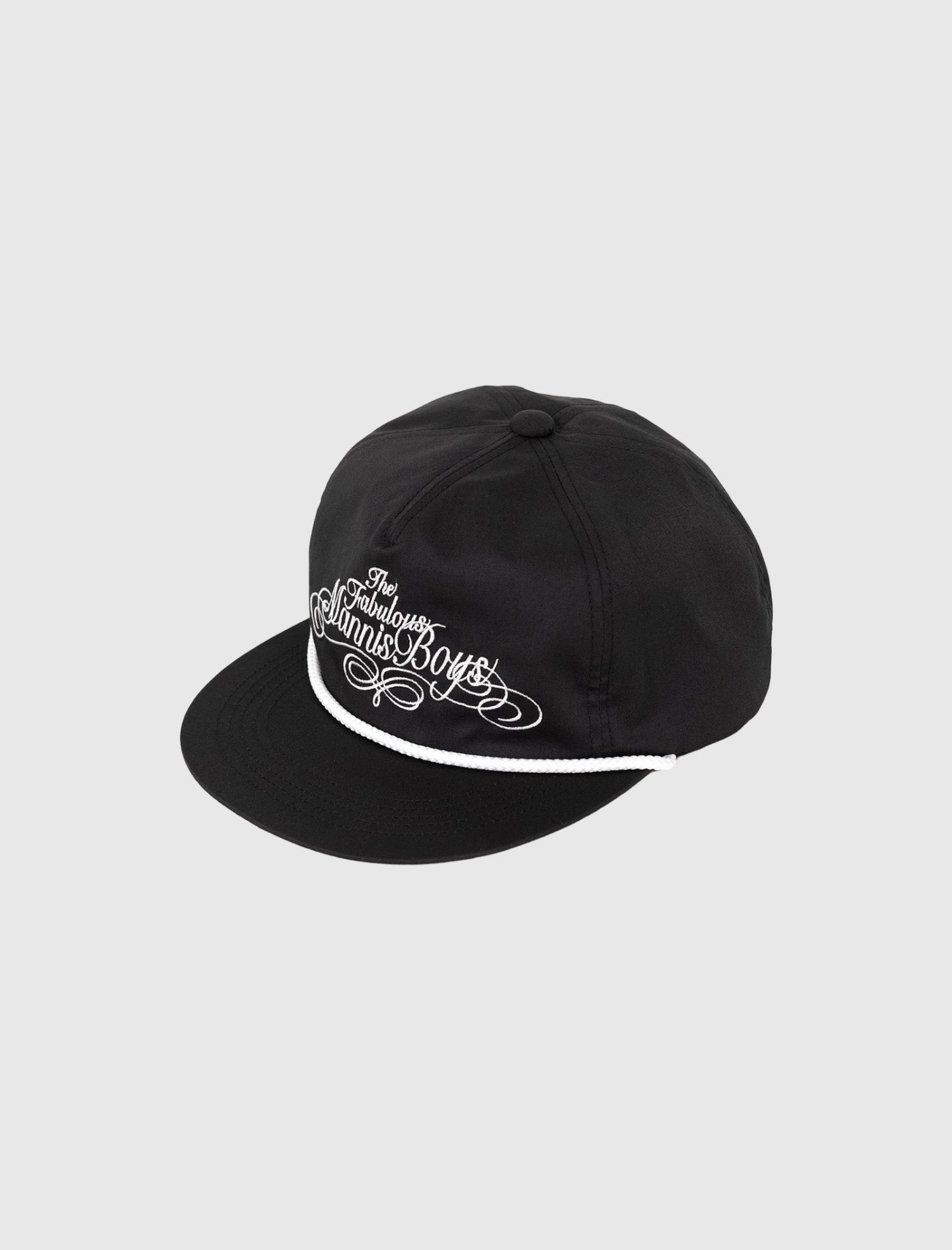 KAMIYA x Maison Mihara Yasuhiro Embroidered Jet Cap - Black 4 KAMIYA x Maison Mihara Yasuhiro Embroidered Jet Cap - Black - Image 2