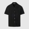 TENT SHORT SLEEVE STUDIO SHIRT -A Ma Maniéré Clothing Shop HM108 BLCK 1