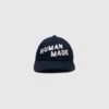 Classic Navy Cotton Twill 6-Panel Cap with Adjustable Brass Buckle -A Ma Maniéré Clothing Shop HM29GD050 NVY 1