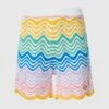 Casablanca WAVE KNIT SHORT -A Ma Maniéré Clothing Shop MPF24 KW 696 01 1