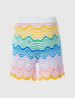 Casablanca WAVE KNIT SHORT -A Ma Maniéré Clothing Shop MPF24 KW 696 01 3
