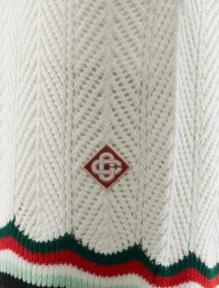 Casablanca CROCHET SHORTS -A Ma Maniéré Clothing Shop MPF25 KW 1010 01 DETAIL