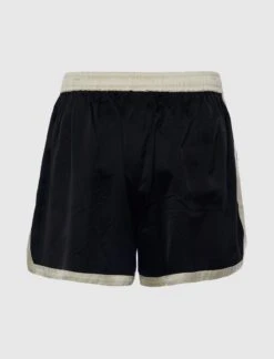 SATIN GYM SHORTS -A Ma Maniéré Clothing Shop MRF24BT005 BLK 3