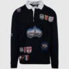 RUGBY SHIRT -A Ma Maniéré Clothing Shop MRF24CS023 BLK 1