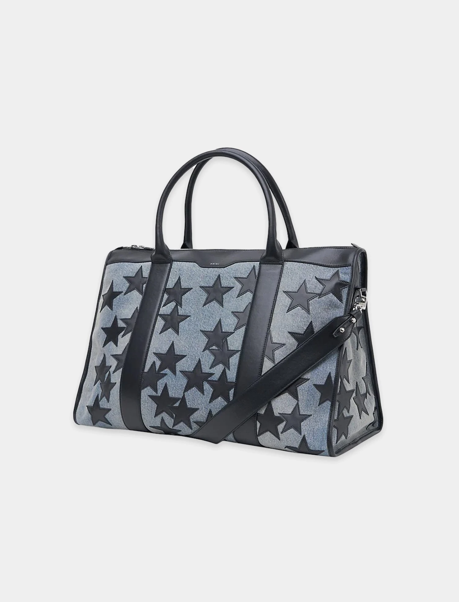 Amiri Weekender Stars Denim Bag with Nappa Leather Patches 3 Amiri Weekender Stars Denim Bag with Nappa Leather Patches