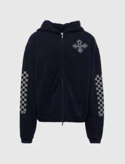 Rhude LOGO ZIP UP HOODIE