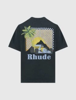 Rhude MOONLIGHT SHORT SLEEVE TEE -A Ma Maniéré Clothing Shop RHPS23HO01826610 BLK 1 5