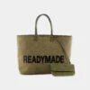 Readymade Dorothy Bag - Distressed Recycled Canvas Handbag -A Ma Maniéré Clothing Shop RM M01 1111 034 1