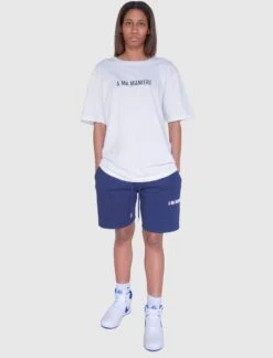 BAR LOGO SWEATSHORT 15 BAR LOGO SWEATSHORT -A Ma Maniéré Clothing Shop SUB 004V1 NVY 4