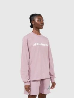 AMM SCRIPT LONG SLEEVE -A Ma Maniéré Clothing Shop SUT 015 MAUVE 5